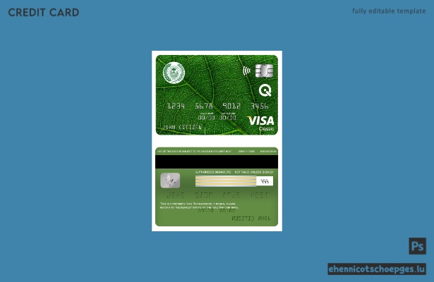 Beispielvorschau der Rafidain Bank Visa Classic Karte im Irak